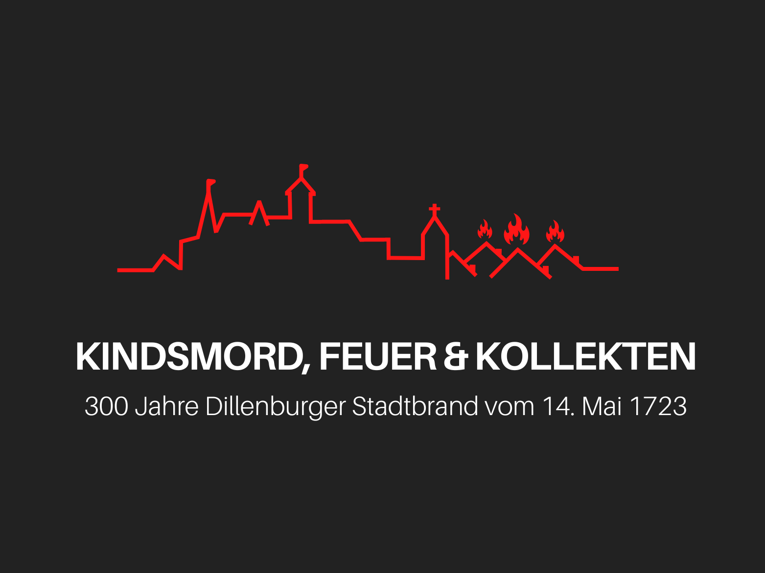 Logo schwarzer Hintergrund mit Schrift